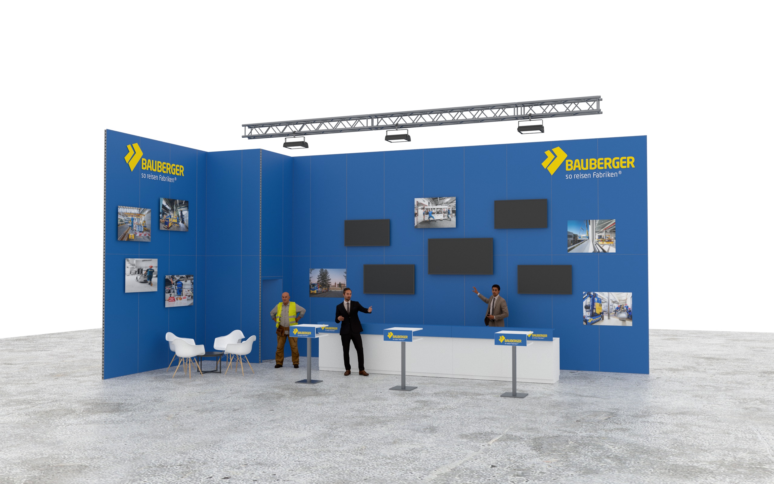 3d Cad Design Bauberger Messestand Ast Messebau